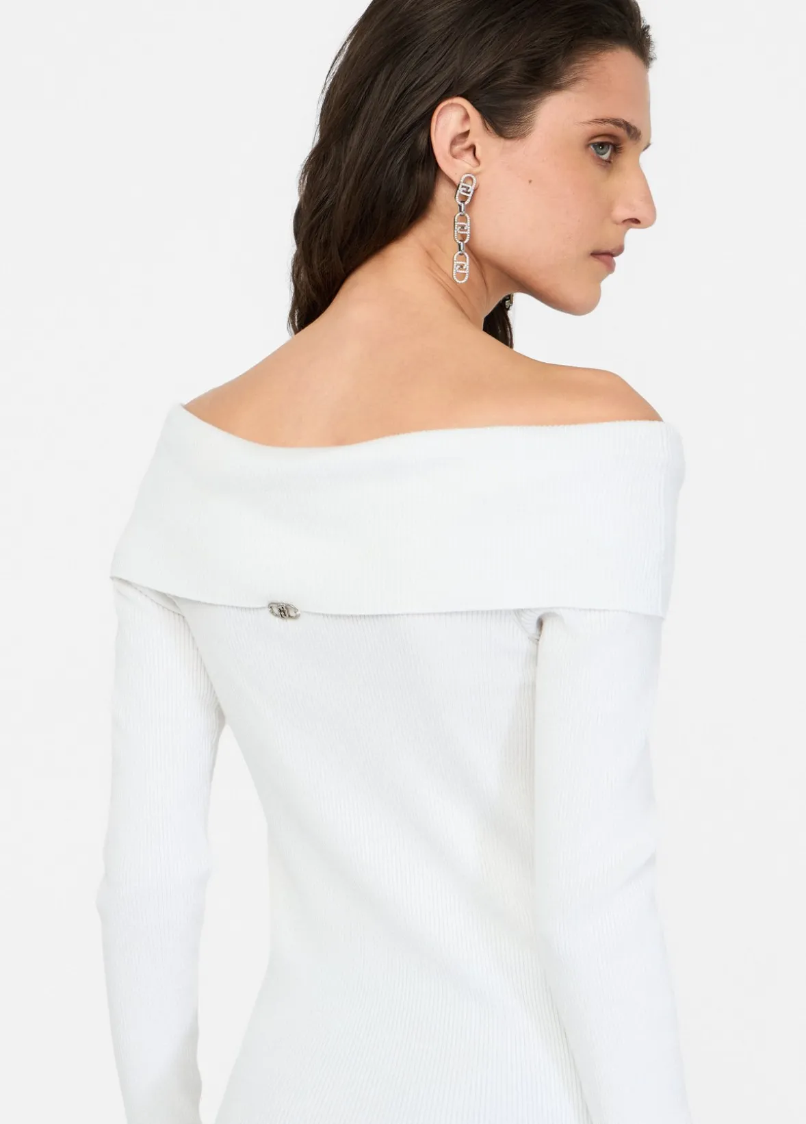 Maglia con scollo bardot