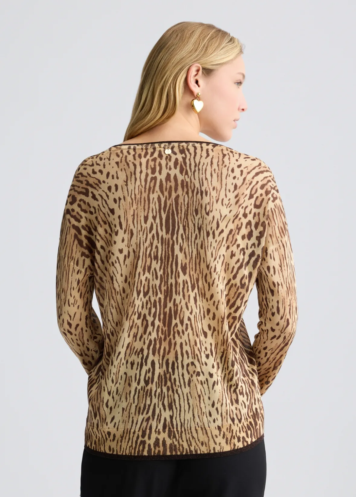 Maglia con stampa animalier