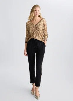 Maglia con stampa animalier