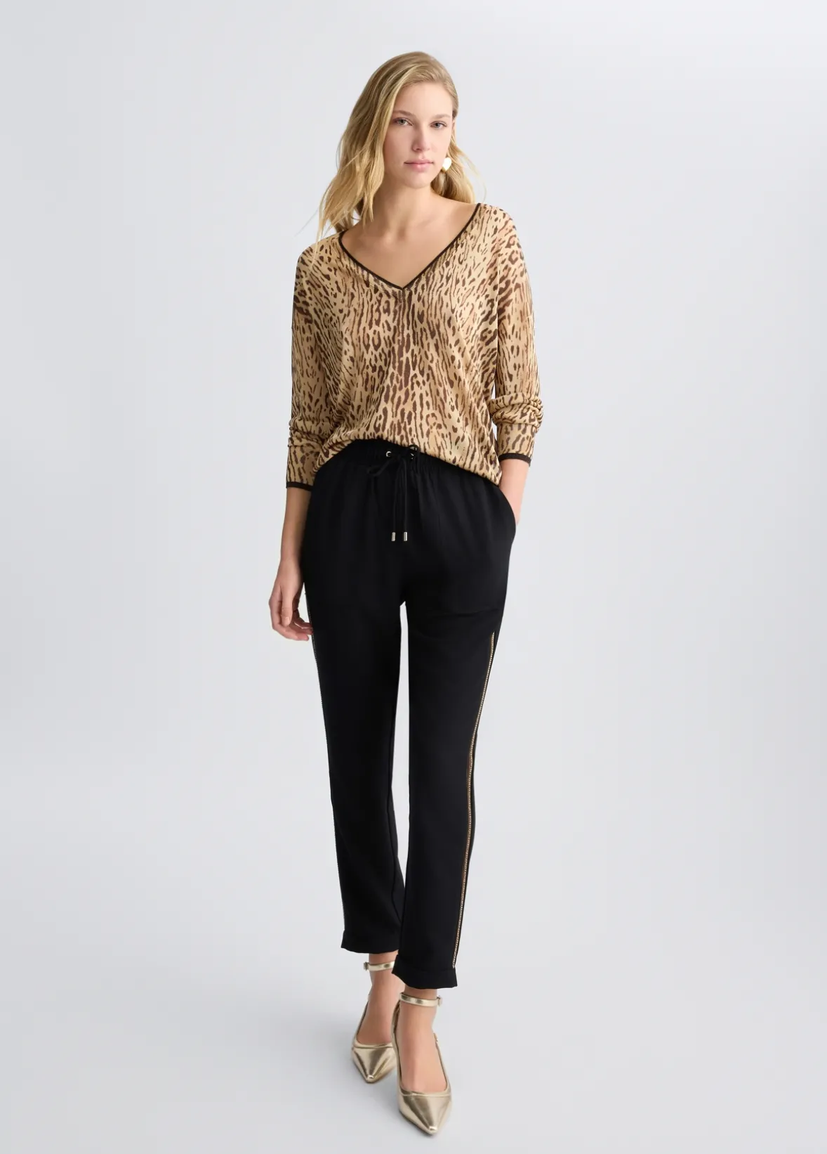Maglia con stampa animalier