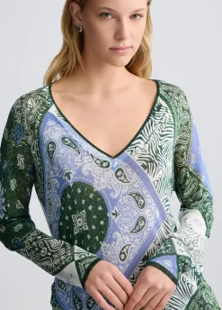 Maglia con stampa bandana