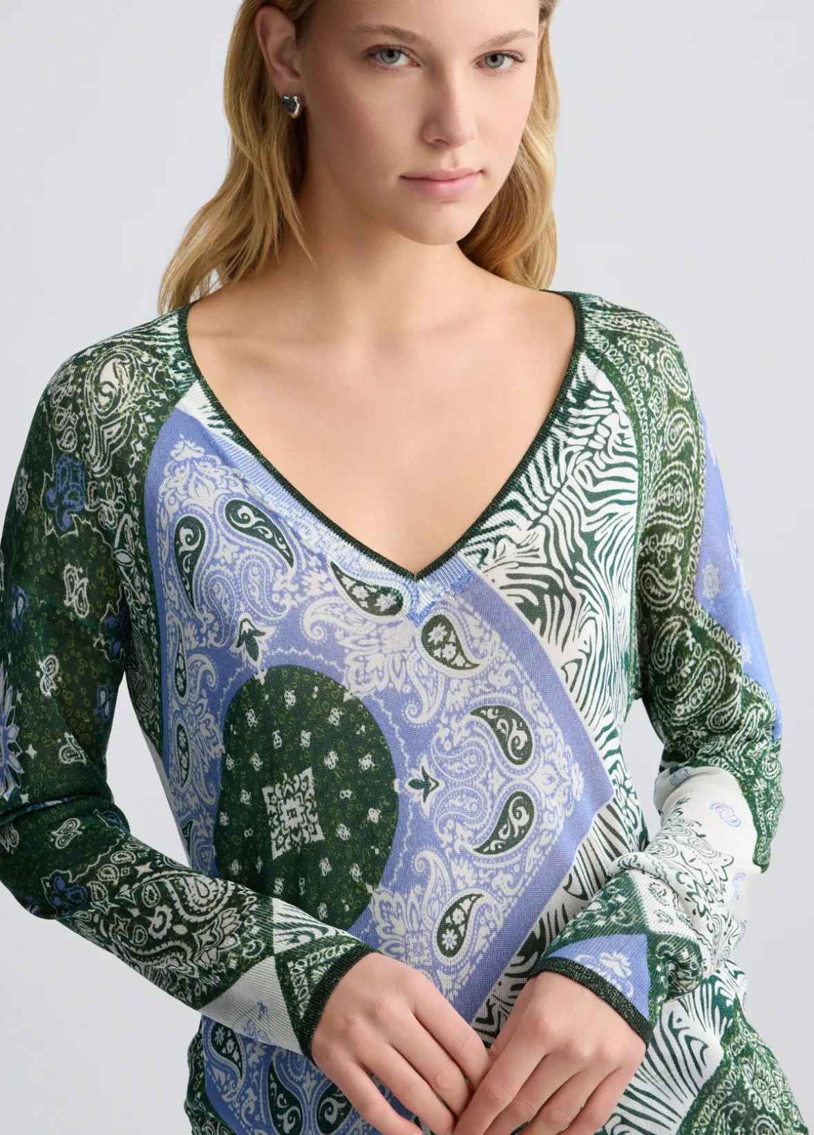 Maglia con stampa bandana