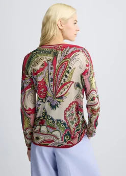 Maglia con stampa foulard