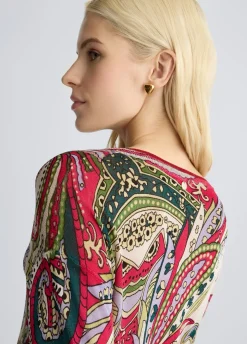 Maglia con stampa foulard
