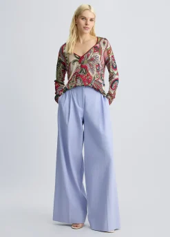 Maglia con stampa foulard