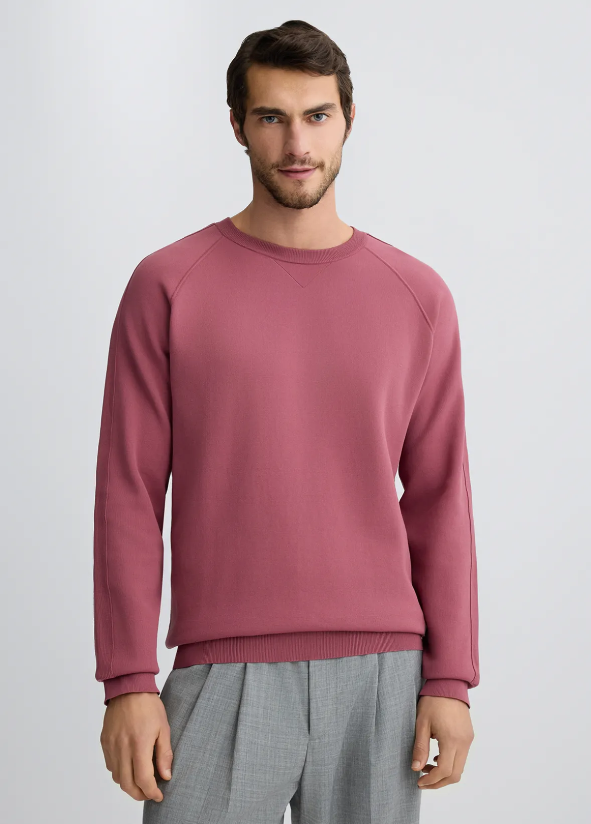 Maglia girocollo lampone