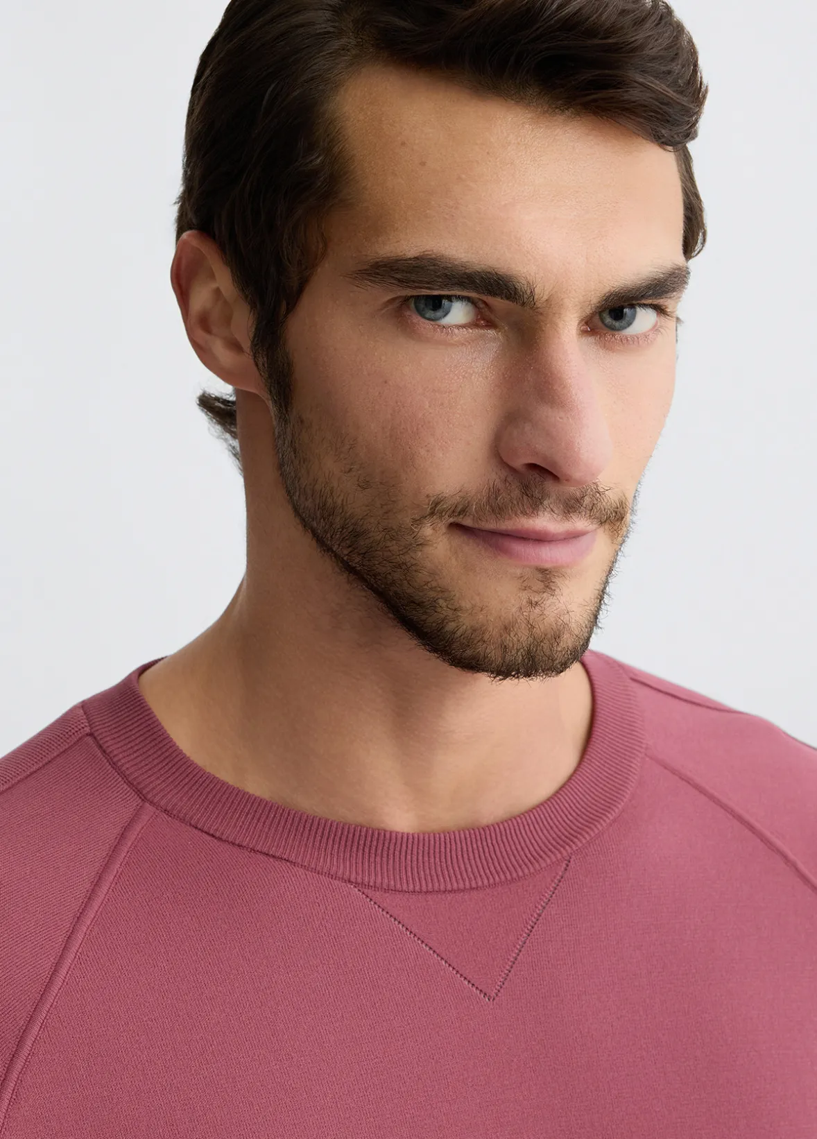 Maglia girocollo lampone