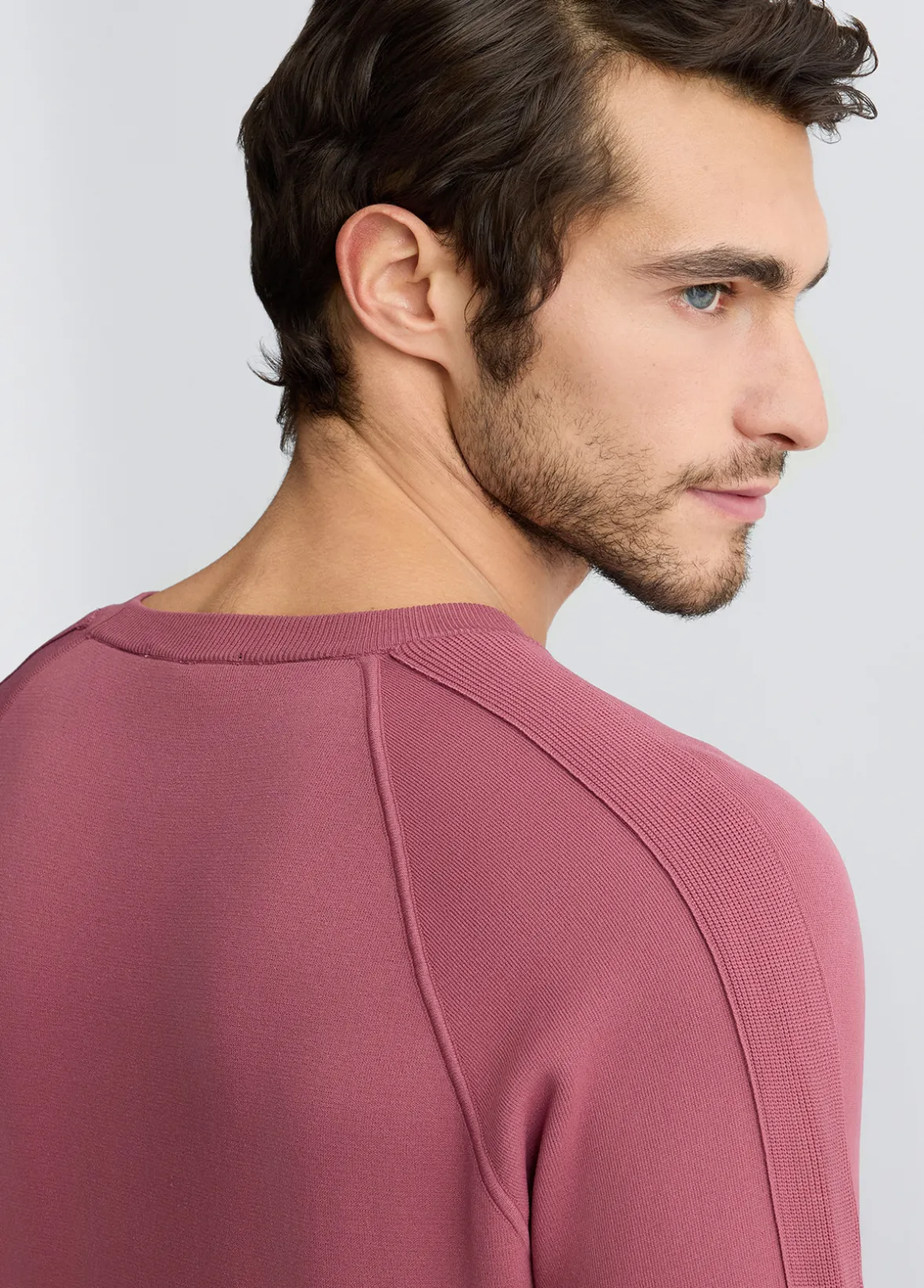 Maglia girocollo lampone
