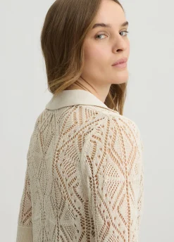 Maglia in cotone crochet