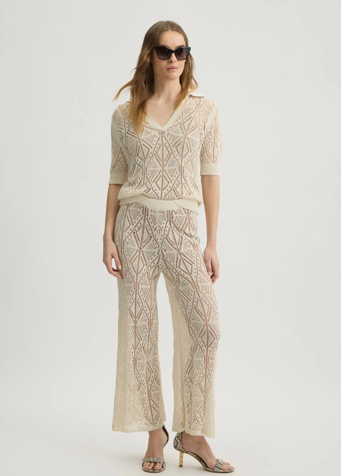 Maglia in cotone crochet