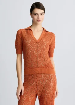 Maglia in cotone crochet