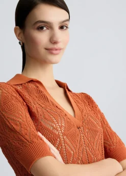 Maglia in cotone crochet