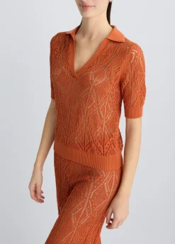 Maglia in cotone crochet