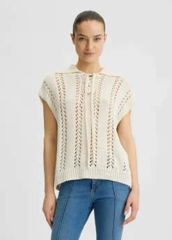 Maglia in cotone crochet