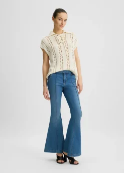 Maglia in cotone crochet