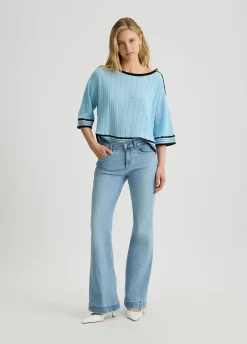 Maglia in cotone e cashmere