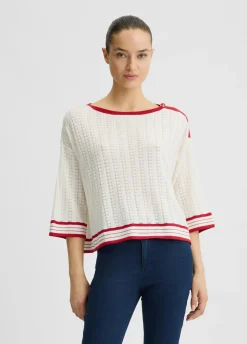 Maglia in cotone e cashmere