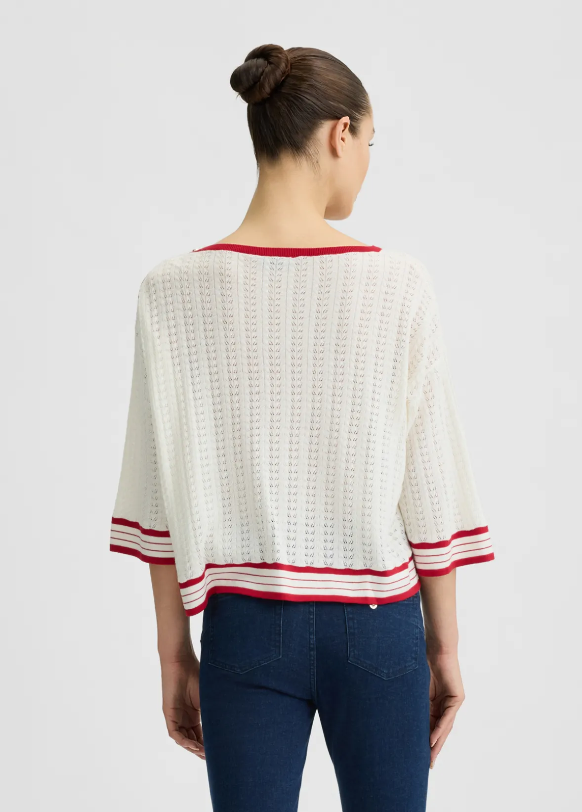 Maglia in cotone e cashmere