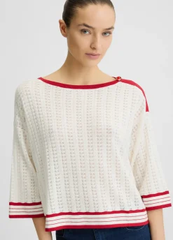 Maglia in cotone e cashmere