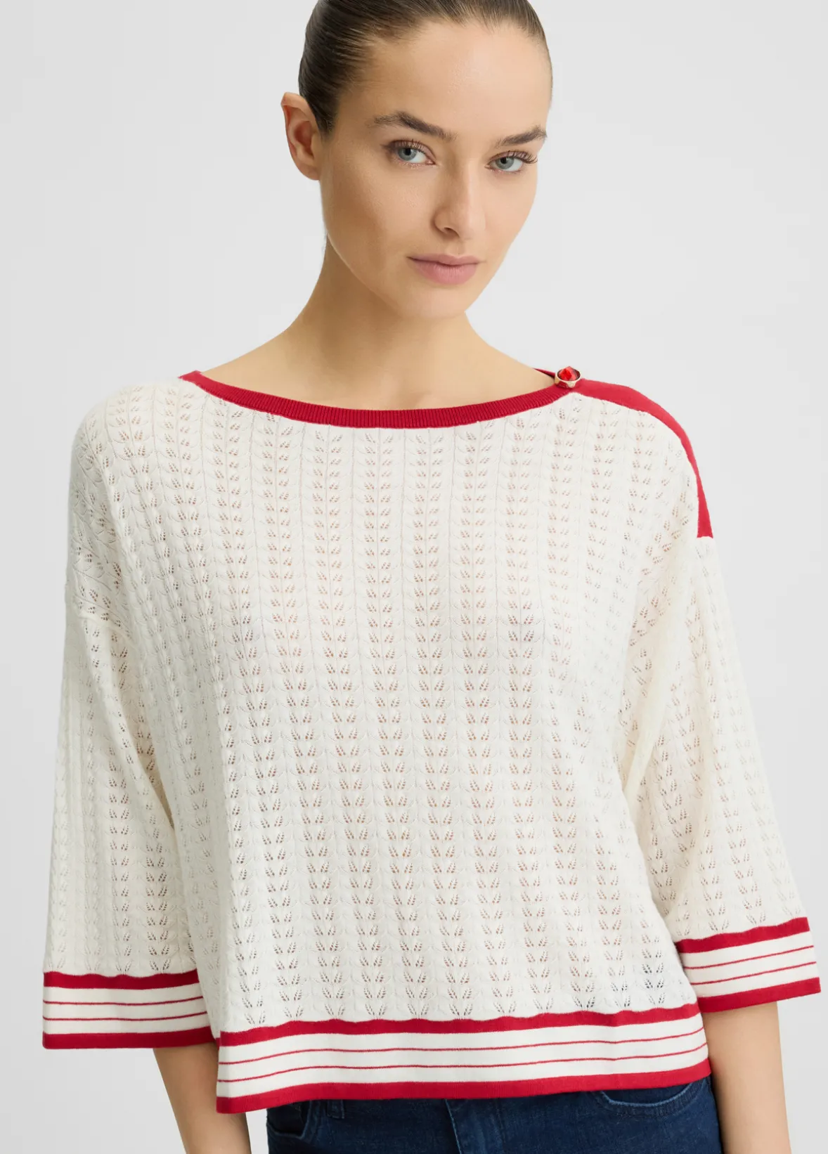 Maglia in cotone e cashmere
