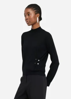 Maglia in lana con perle