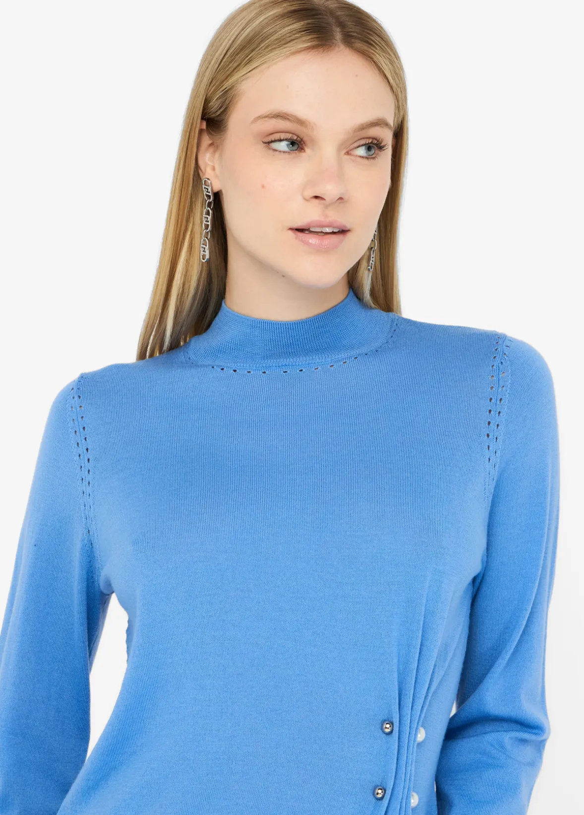 Maglia in lana con perle