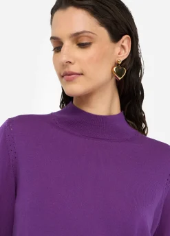 Maglia in lana con perle