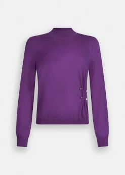 Maglia in lana con perle