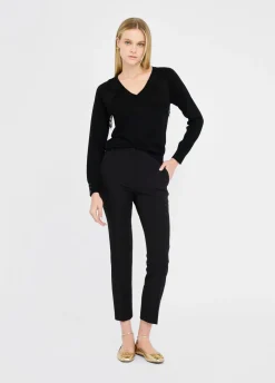 Maglia in lana con pizzo