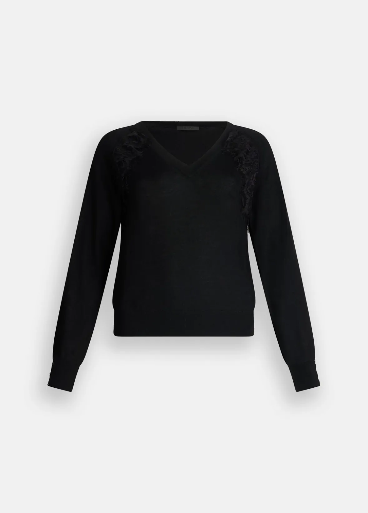 Maglia in lana con pizzo