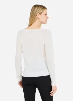 Maglia in lana con pizzo