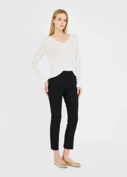 Maglia in lana con pizzo