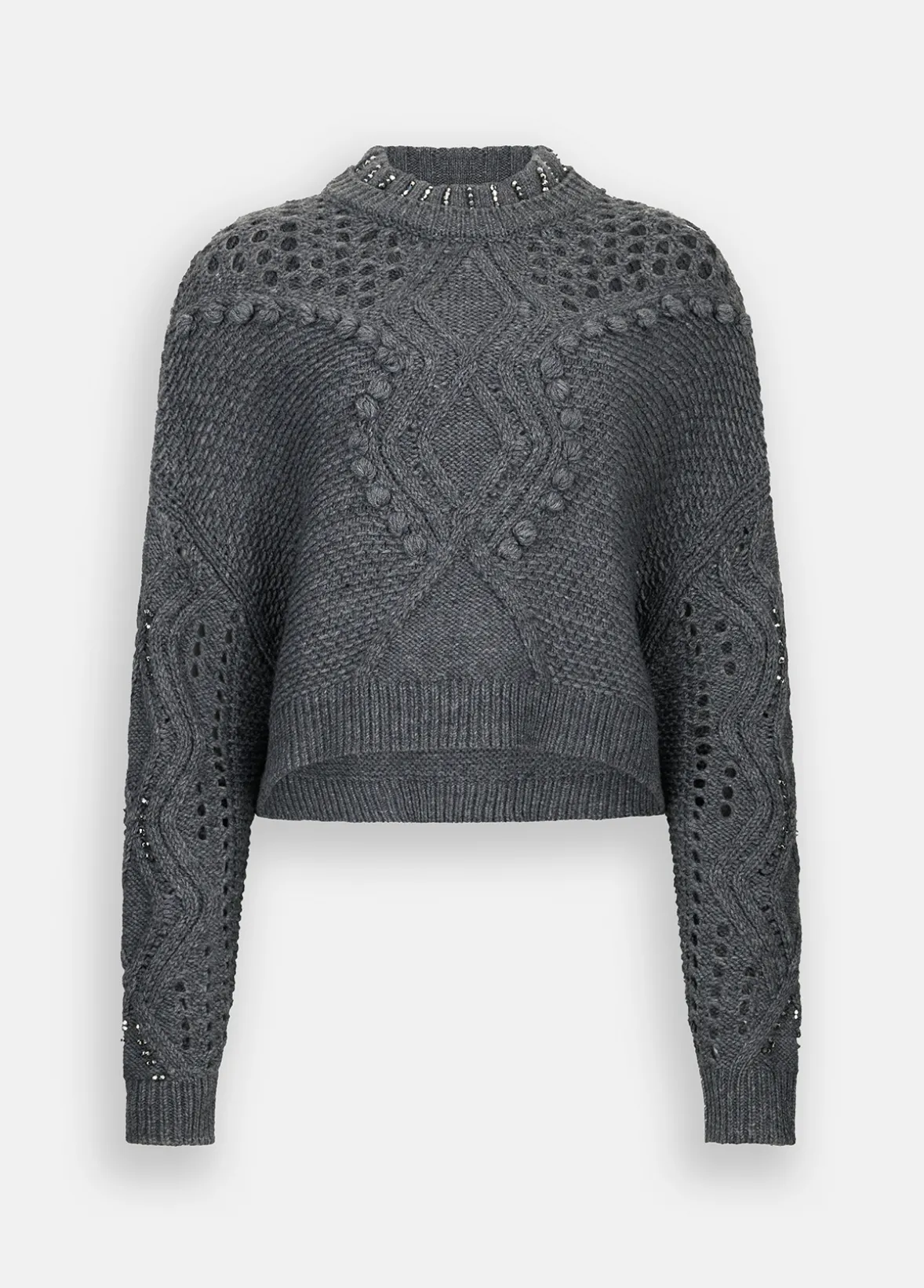 Maglia in lana con traforature