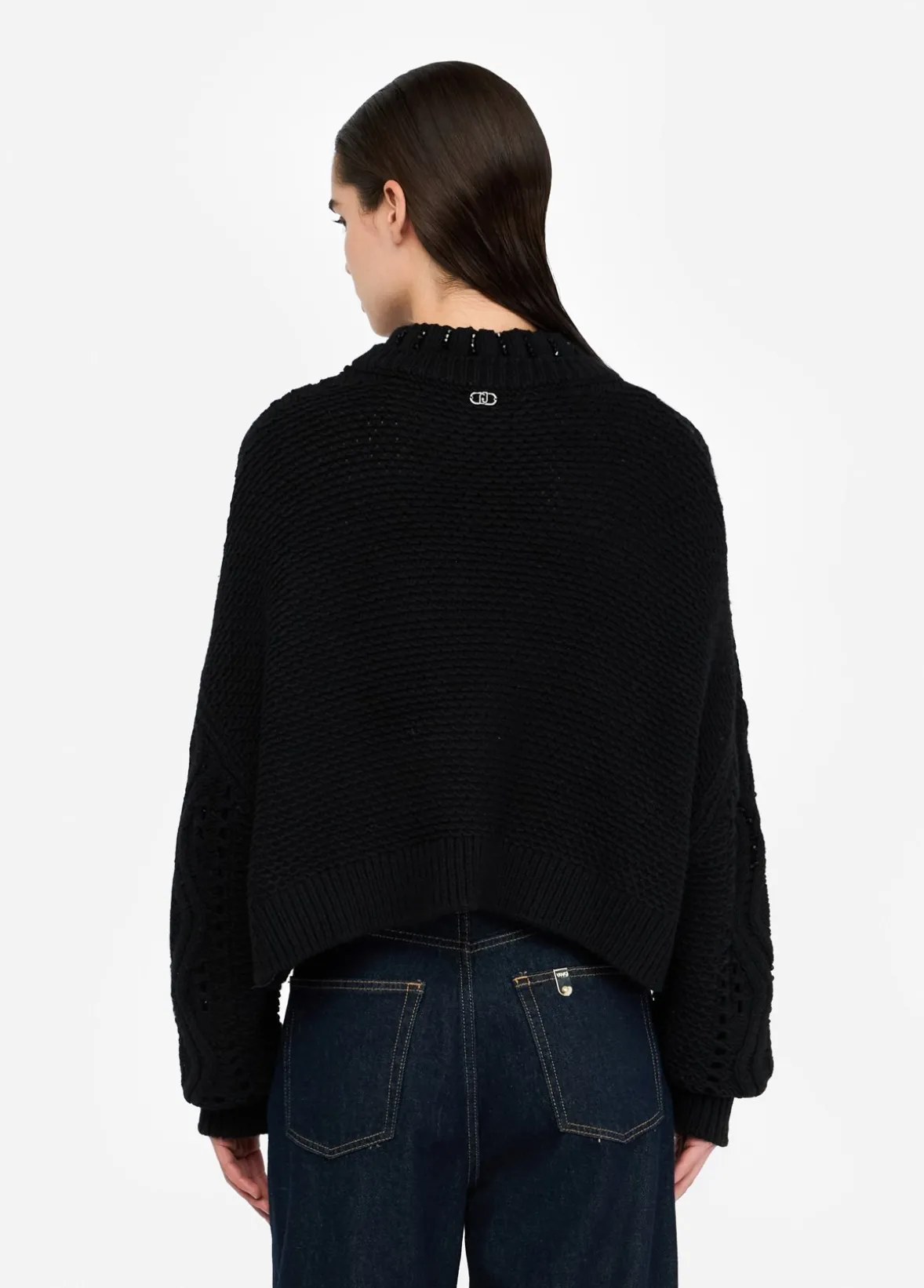 Maglia in lana con traforature