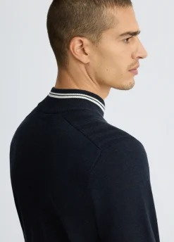 Maglia in lana con zip