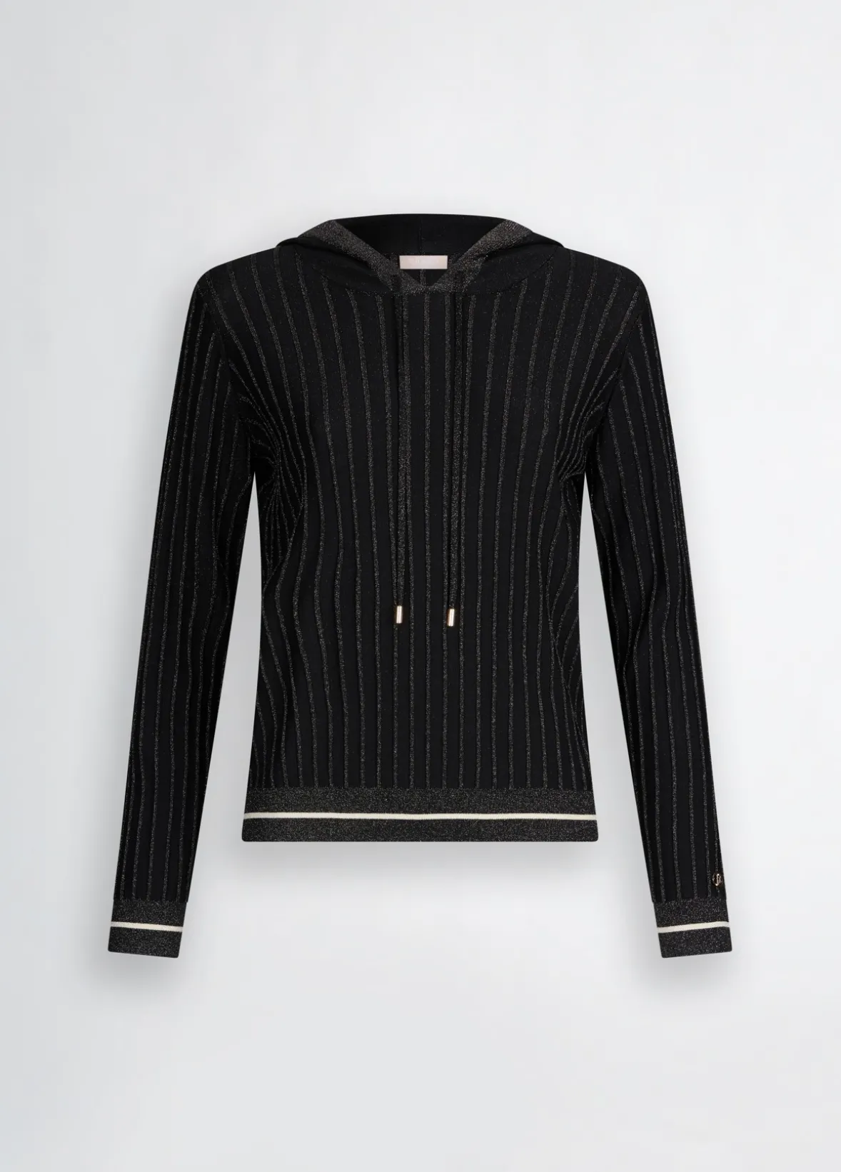 Maglia lurex® con cappuccio