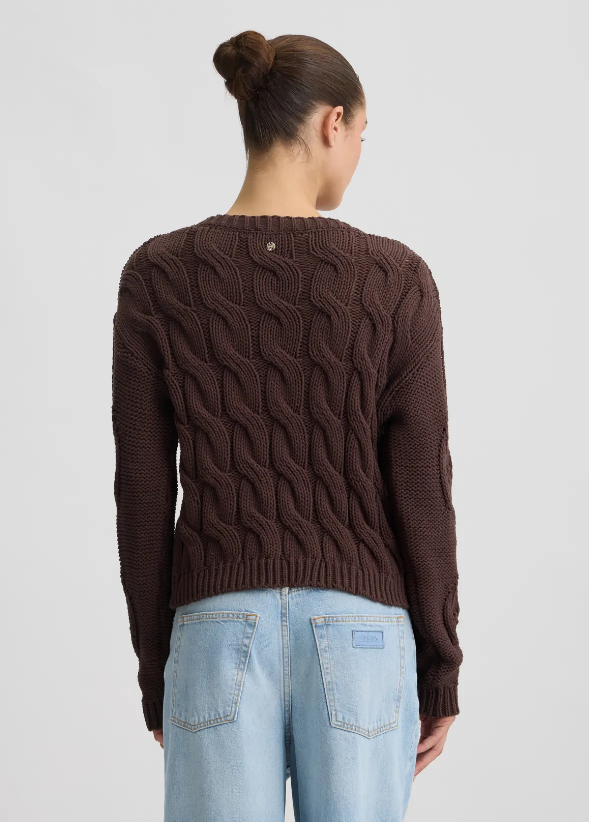 Maglione a trecce