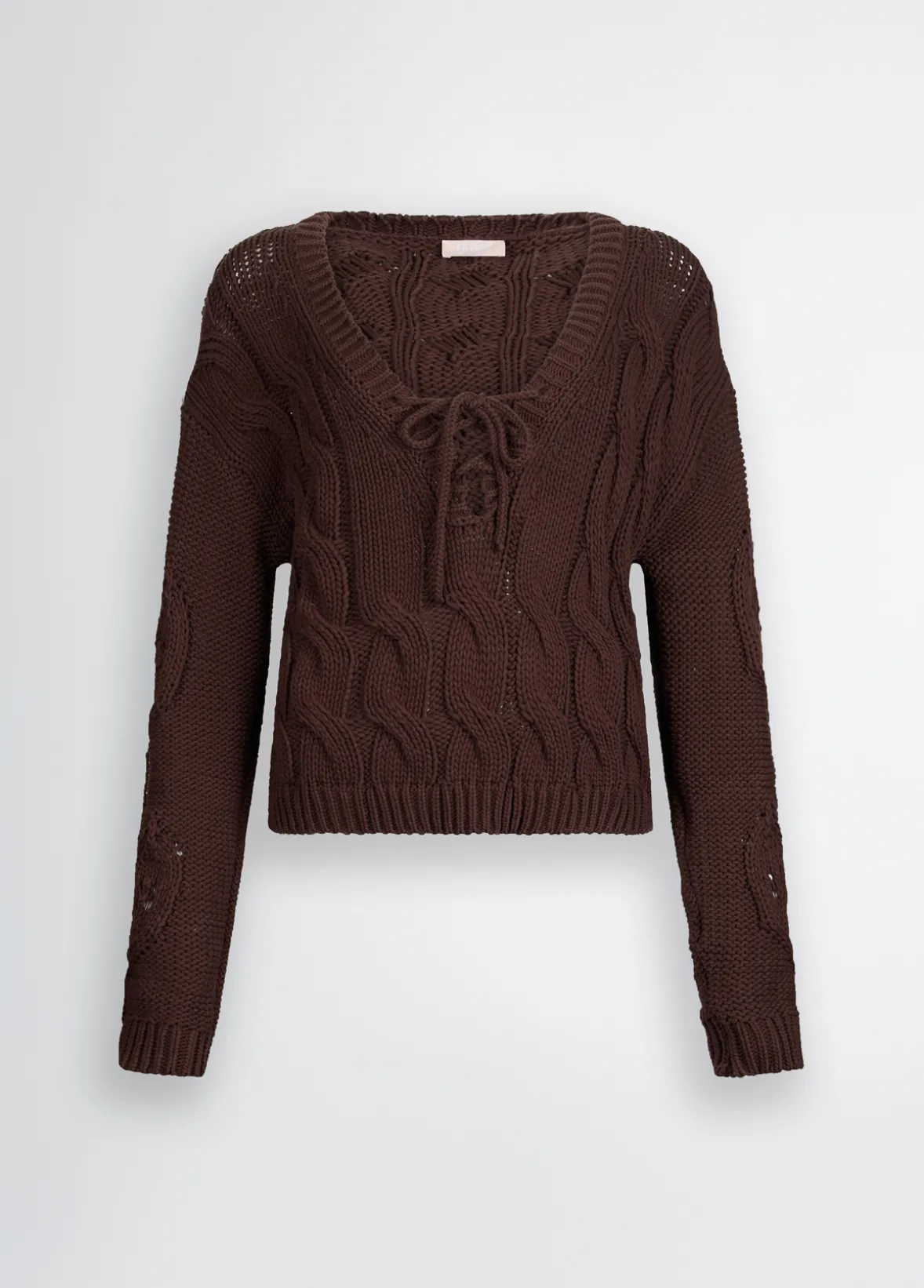 Maglione a trecce