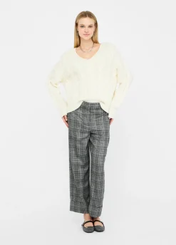 Maglione in lana a trecce