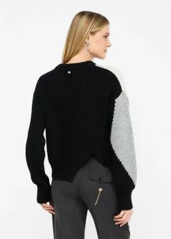 Maglione in lana con intarsi
