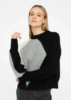 Maglione in lana con intarsi