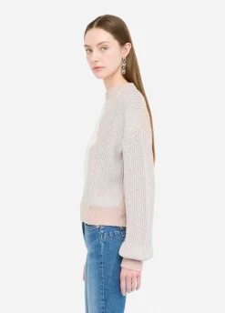 Maglione in lana con intarsi