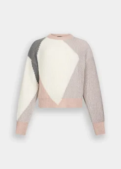 Maglione in lana con intarsi