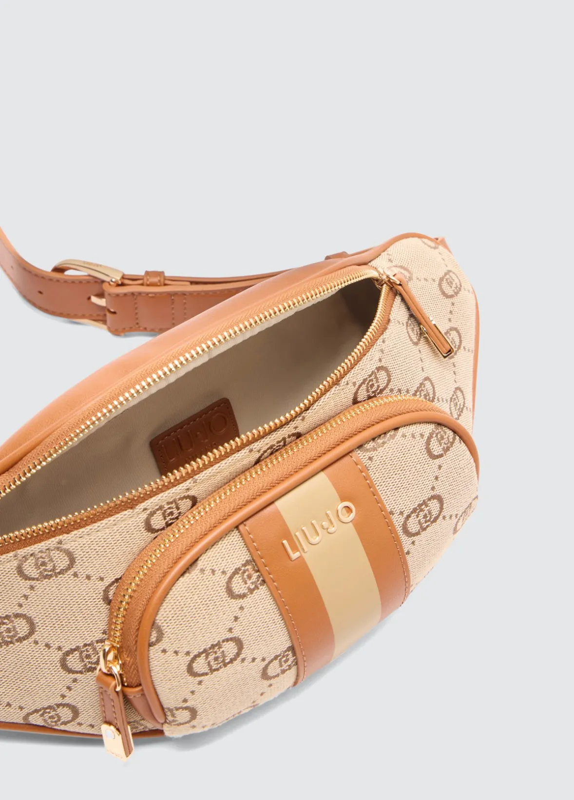 Marsupio jacquard con logo