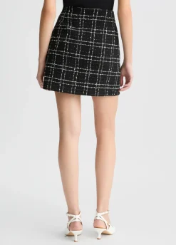 Minigonna bouclé lurex®
