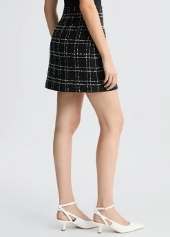 Minigonna bouclé lurex®