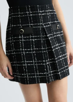 Minigonna bouclé lurex®
