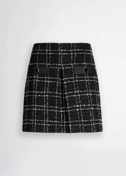 Minigonna bouclé lurex®