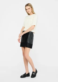 Minigonna con pizzo