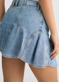 Minigonna in denim